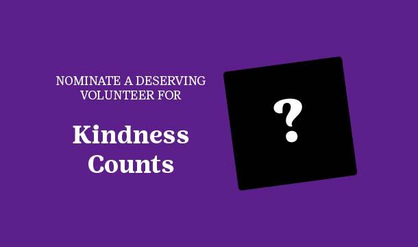 Nominate a Volunteer for Kindness Counts